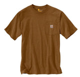 Carhartt Men's Loose Fit Short-Sleeve Pocket T-Shirt, Oiled Walnut Heather, 2XL