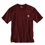 Carhartt K87 Men's Loose Fit Short-Sleeve Pocket T-Shirt, Port, Large