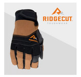 Ridgecut RC83035-XL Men's Duck Canvas Work Gloves, 1-Pair, Black/Brown, XL