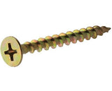 Hillman 48813 Fas-n-Tite Yellow Steel Zinc Interior Wood Screws #8 x 3", 77-Pack