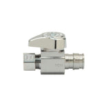1/2 in. Cold Expansion PEX Inlet x 3/8 in. Comp Outlet 1/4-Turn Straight Stop