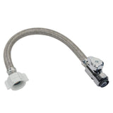 1/2 in. Nom Push Connect x 7/8 in. Ballcock x 12 in. SpeediOne Braided Toilet Connector and 1/4-Turn Valve