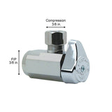 3/8 in. FIP Inlet x 3/8 in. Compression Outlet 1/4-Turn Angle Valve