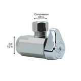 1/2 in. FIP Inlet x 3/8 in. Compression Outlet 1/4-Turn Angle Valve