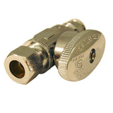 1/2 in. Chrome-Plated Brass PEX-A Expansion Barb x 3/8 in. Compression Quarter-Turn Straight Stop Valve