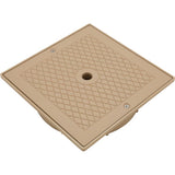 Custom Molded 25538-909-000 Square Lid And Collar Assembly - Tan