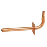 8 in. x 1/2 in. Copper PEX Barb Stub-Out 90-Degree Elbow with Flange