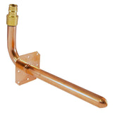 8 in. x 1/2 in. Copper PEX-A Expansion Barb Stub-Out 90-Degree Elbow with Flange