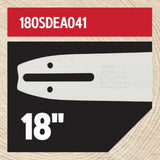 CountyLine 18 in. Chainsaw Guide Bar and Saw Chain Combo- 62 Drive Link