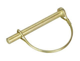 CountyLine 22PTR010TSC 1/4 in. x 2-1/2 in. Round Lock Pin, Zinc-Plated for Compact Tractors