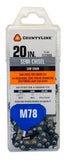 CountyLine 25078TSC M78 Link Semi Chisel Chainsaw Chain - 20 in. 78 Drive Link