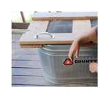 CountyLine 50130028 100 Gal. Capacity Galvanized Oval Stock Tank/2ft x 4ft x 2ft