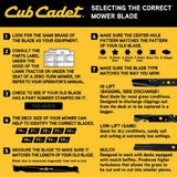 Cub Cadet 490-110-C106 Mulching Blade for 46 inch Cutting Decks