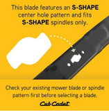 CUB CADET 490-110-C205 Xtreme Blade Set 54" Deck RZT Lawn Mowers Garden Tractors