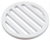 Custom Molded Products 25533-300-010 3" Round Deck Drain Cover - White