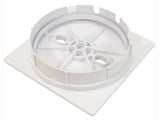 Custom Molded 25538-900-000 Square Skimmer Lid and Collar Assembly - White