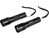 JobSmart BMFL2377 500-Lumen Aluminum LED Flashlights Black 2-Pack, 8.66" Length