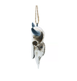 Red Shed 23F01170YC Longhorn Skull Holiday Christmas Tree Ornament, 5 in.