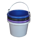 Fortiflex 1304897CTP 2 gal. Multipurpose Buckets, Shades of Blue, 4-Pack