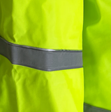Blue Mountain Unisex Polyester Hi Vis Green Rainsuit Jacket and Bib Set, XL
