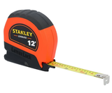Stanley STHT30813S Leverlock Hi-Vis Tru-Zero Hook Measuring Tape, 1/2" x 12 ft.