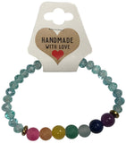 7 Chakra Gemstone Bracelet Handmade Rainbow Beaded Crystal Jewelry Natural Stone Boho Style Yoga Gift Minimalist