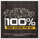 DeWalt DWAF2PH2IR3 Flextorq 1/4 in. x 2 in. Phillips Impact Driver Bit, 3-Pack