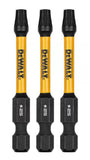 DeWalt DWAF2TX25IR3 Flextorq 1/4 in. x 2 in. Torx Impact Driver Bit, 3-Piece