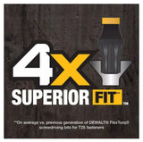 DeWalt DWAF2TX25IR3 Flextorq 1/4 in. x 2 in. Torx Impact Driver Bit, 3-Piece