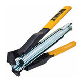 DeWALT P7DW Steel-Made Yellow 11/16 in. Hog Ring Pliers Kit with Rubber Grips