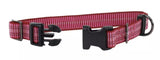 Retriever 36932 Q BLU18 Adjustable Reflective Woven Dog Collar, Pink 1 x 18-26"