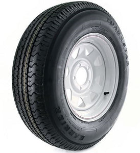 Kenda DM205R4C-5CI Karrier Radial Trailer Tire and 5-Hole Custom Spoke Wheel
