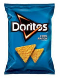 Doritos 122619 Tortilla Chips Cool Ranch Flavored Snack 2.5 oz. Bag, Pack of 1