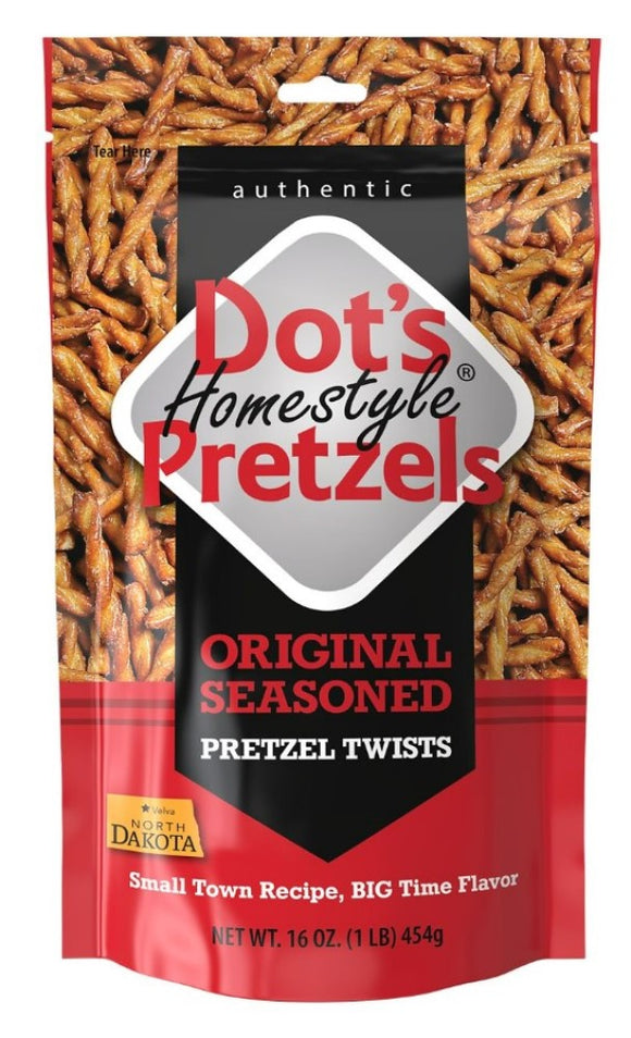 Dot's Pretzels 51610 Homestyle Pretzels Original Seasoned 16 oz.
