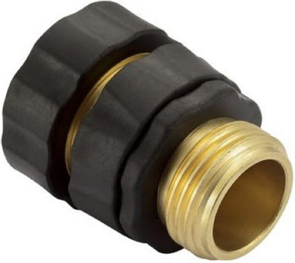 GroundWork DRG2021117 Male-Female Quick Hose Connector 3/4 Inch 60 PSI Brass
