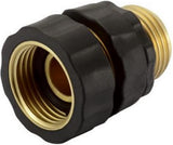 GroundWork DRG2021117 Male-Female Quick Hose Connector 3/4 Inch 60 PSI Brass