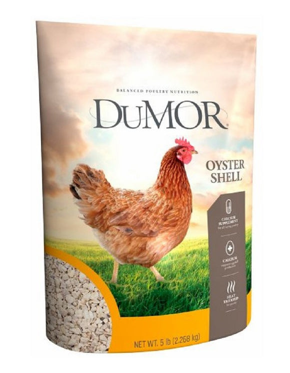 DuMOR 1000242 Oyster Shell Chicken Calcium Supplement Feed in 5 Pounds Package