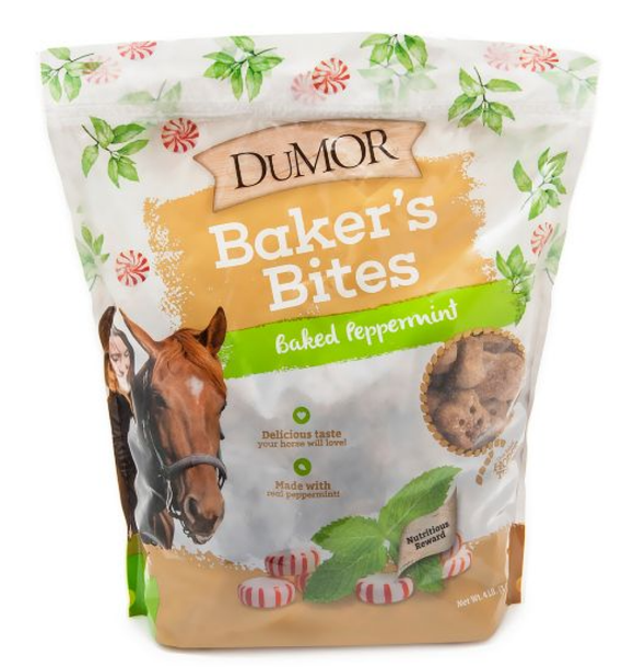 DuMOR 1030282 Baker's Bites Baked Peppermint Horse Treats, 4 lb.