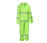 Blue Mountain BM44460-2XL Unisex Hi-Vis Polyester Rainsuit Jacket & Bib Set, 3XL