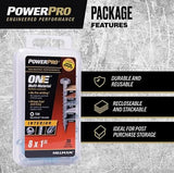 Hillman 116938 Power Pro One Zinc Interior Multi-Material Screw #8 x 1", 35-Pack