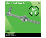 Hardware Essentials 852536 Gate Bolt Hook, Zinc, 3/4 in. x 10 in.