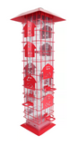 Royal Wing 336BTSC Red Barn Squirrel-Proof Bird Tube Feeder, 2 lb. Capacity