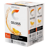 Celsius Sparkling Energy Drink - Orange Flavor (4 x 12 Fl Oz., Sugar-Free)