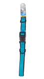 Retriever 15422 Q AQB18 Polyester Adjustable Soft Dog Collar, Aqua/Black, 26 in.