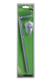 Hardware Essentials 851923 Non-Adjustable Zinc Cane Bolt for Gates, 1/2in x 12in