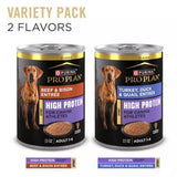 Purina Adult Beef & Bison and Turkey, Duck & Quail Pate Wet Dog Food Count of 12 - view 6