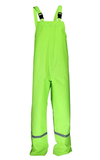 Blue Mountain Unisex Polyester Hi Vis Green Rainsuit Jacket and Bib Set, XL