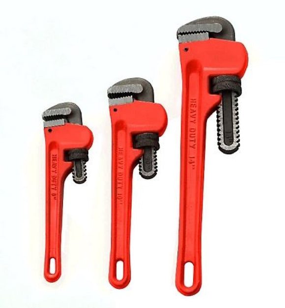 Barn Star EU67634 Heavy Duty Adjustable Jaw Pipe Wrench Set, 3 pc.