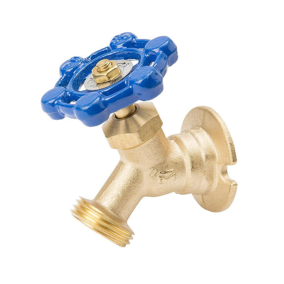 1/2 in. x 3/4 in. FIP x MHT Brass Flanged Threaded Sillcock Valve