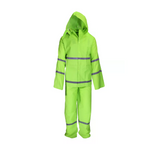Blue Mountain BM44460-2XL Unisex Hi-Vis Polyester Rainsuit Jacket & Bib Set, 3XL
